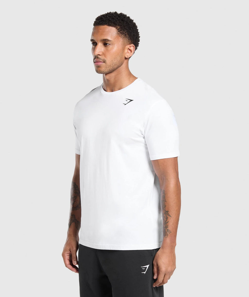 Gymshark Crest T Shirt - White