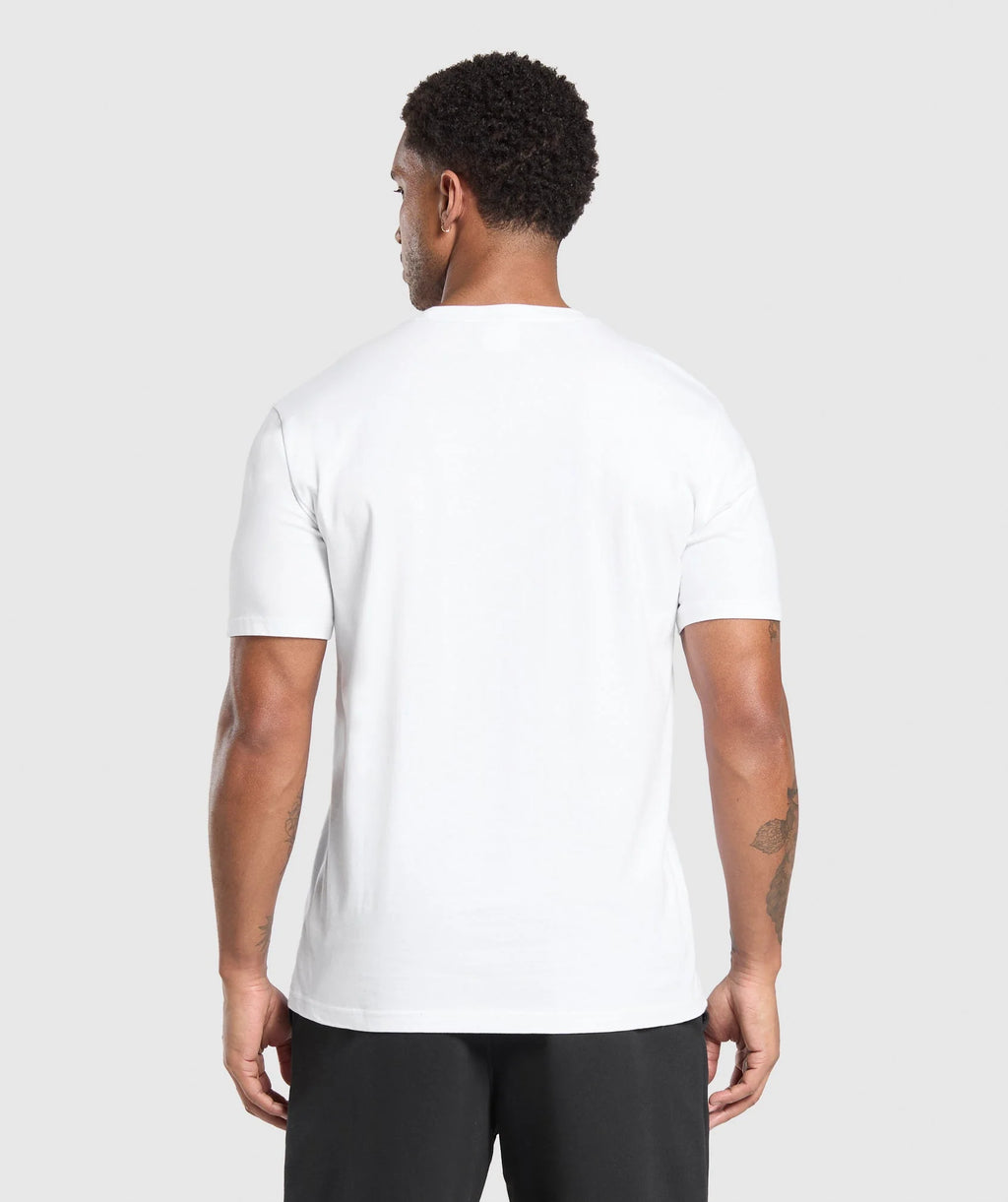 Gymshark Crest T Shirt - White