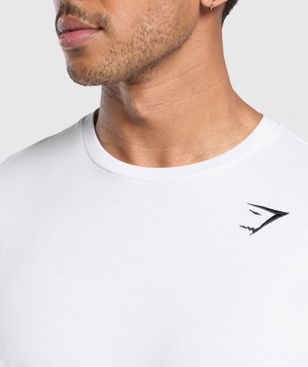 Gymshark Crest T Shirt - White