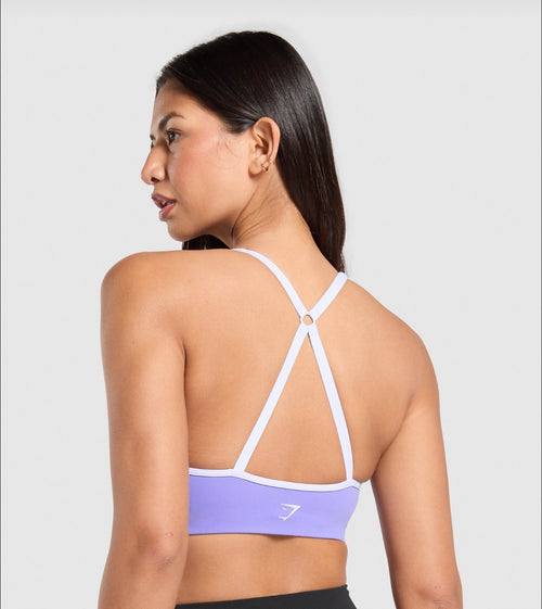 GymShark - Contrast Trim Halter Neck Sports Bra