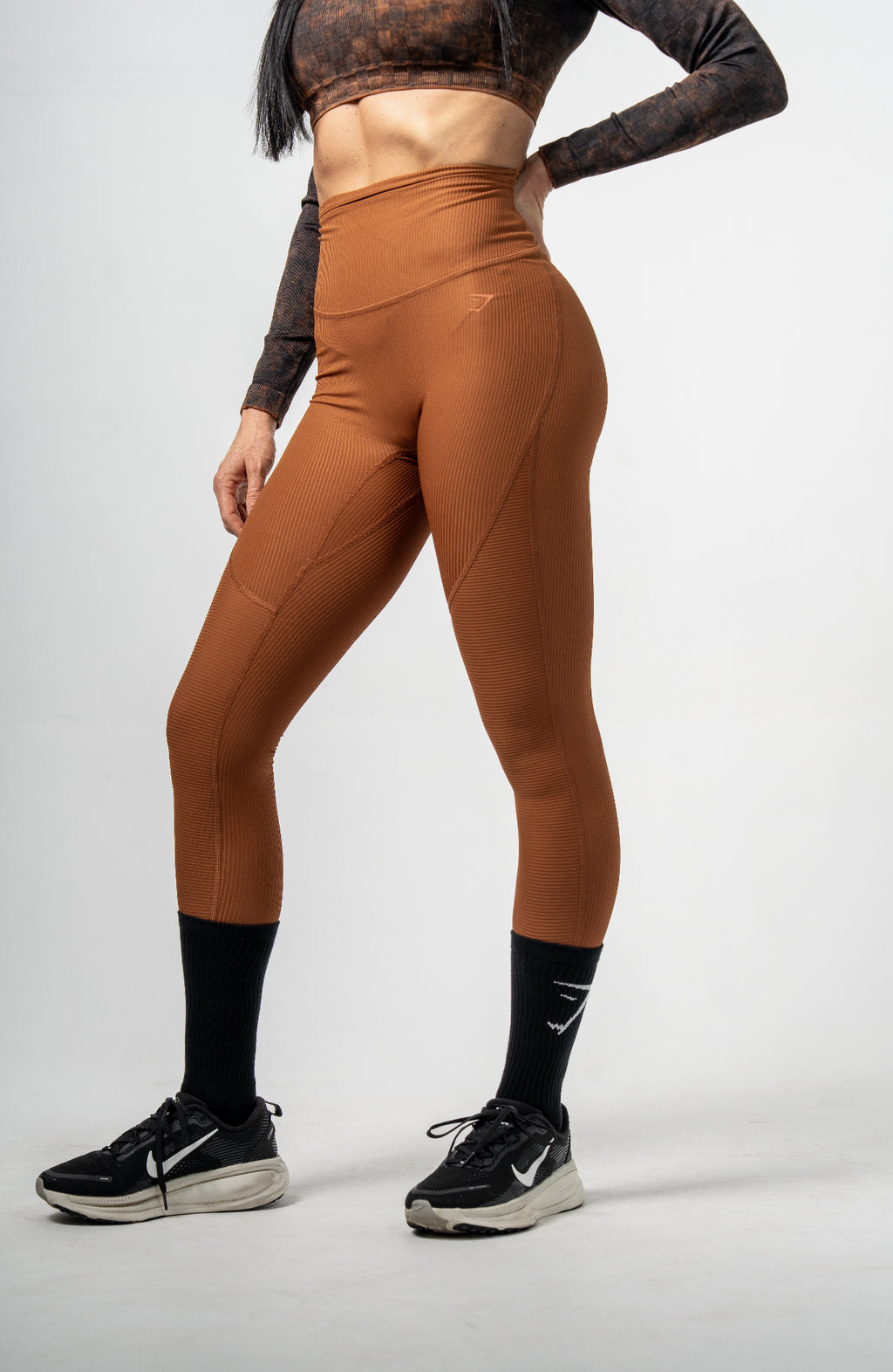 Gymshark Ribbed Leggings - Copper