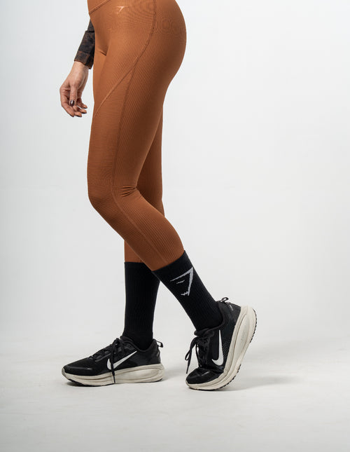 Gymshark Ribbed Leggings - Copper