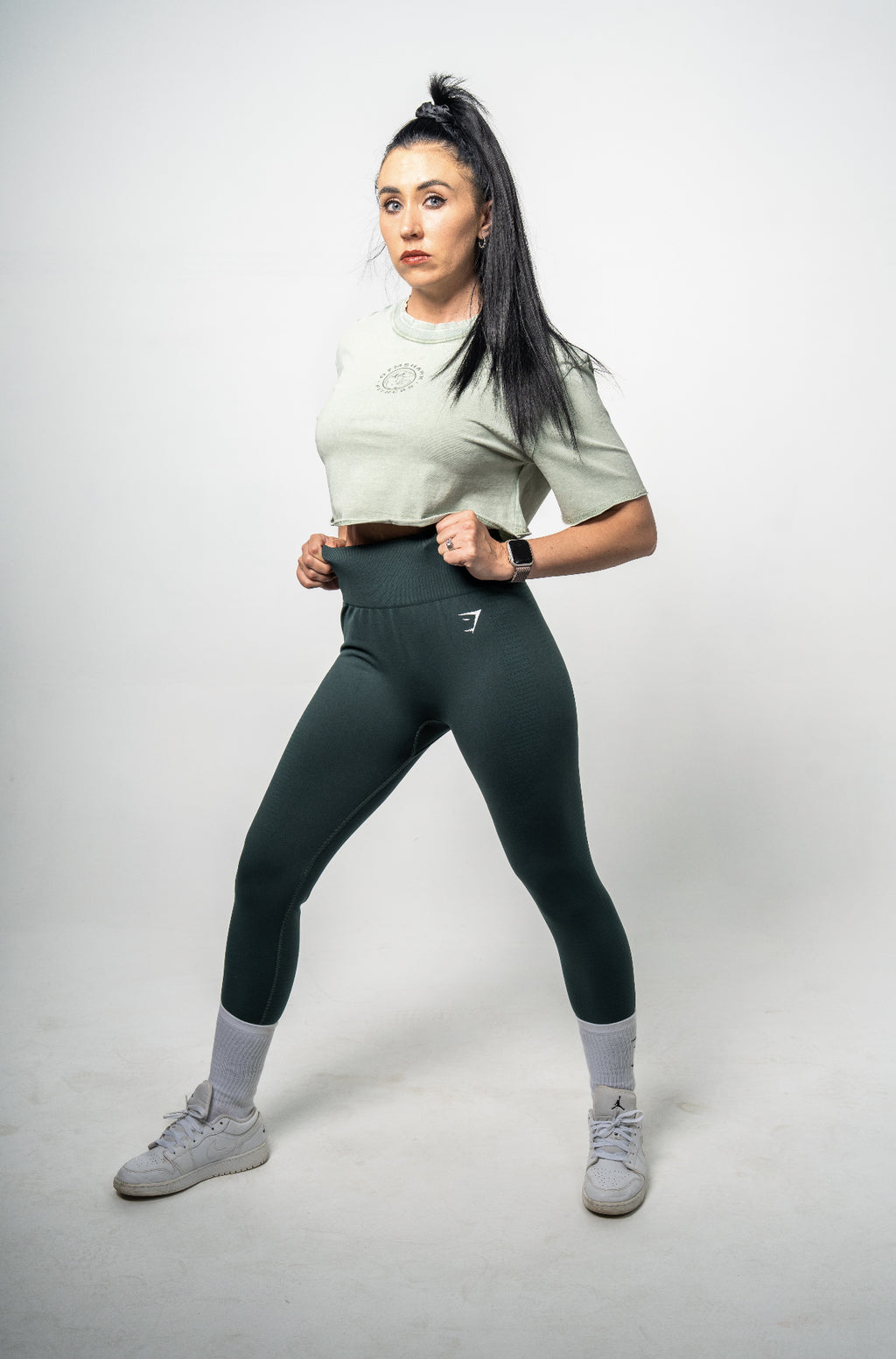 Gymshark Vital Seamless Leggings - Woodland Green Marl