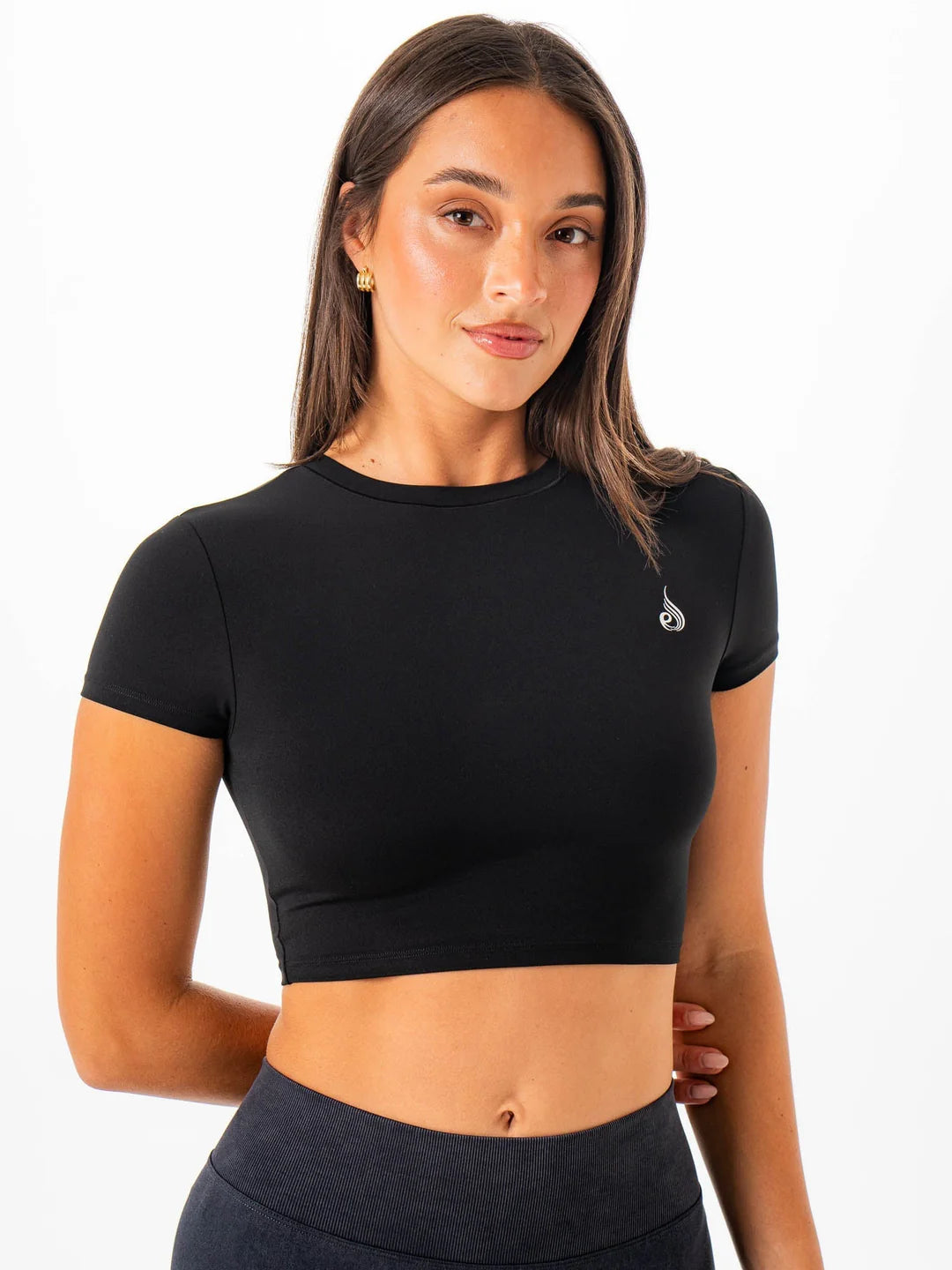 Ryderwear NKD Cropped Tee - Black