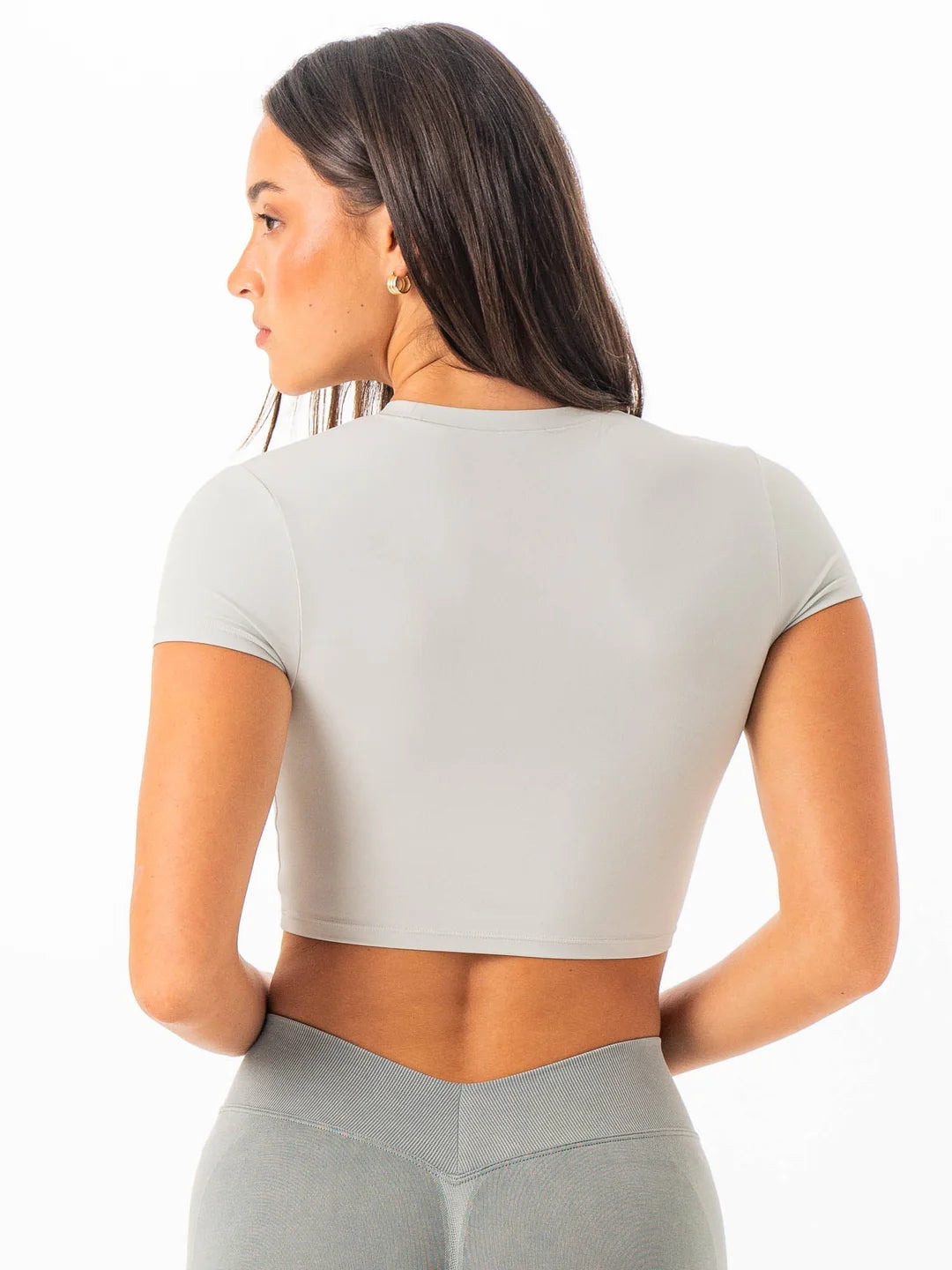 Ryderwear NKD Cropped Tee - Sage