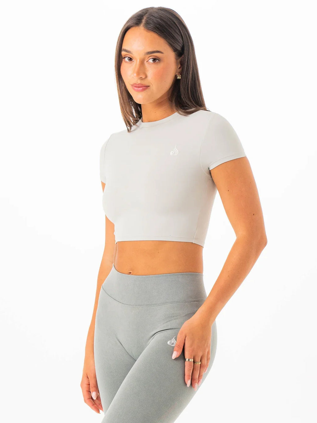 Ryderwear NKD Cropped Tee - Sage