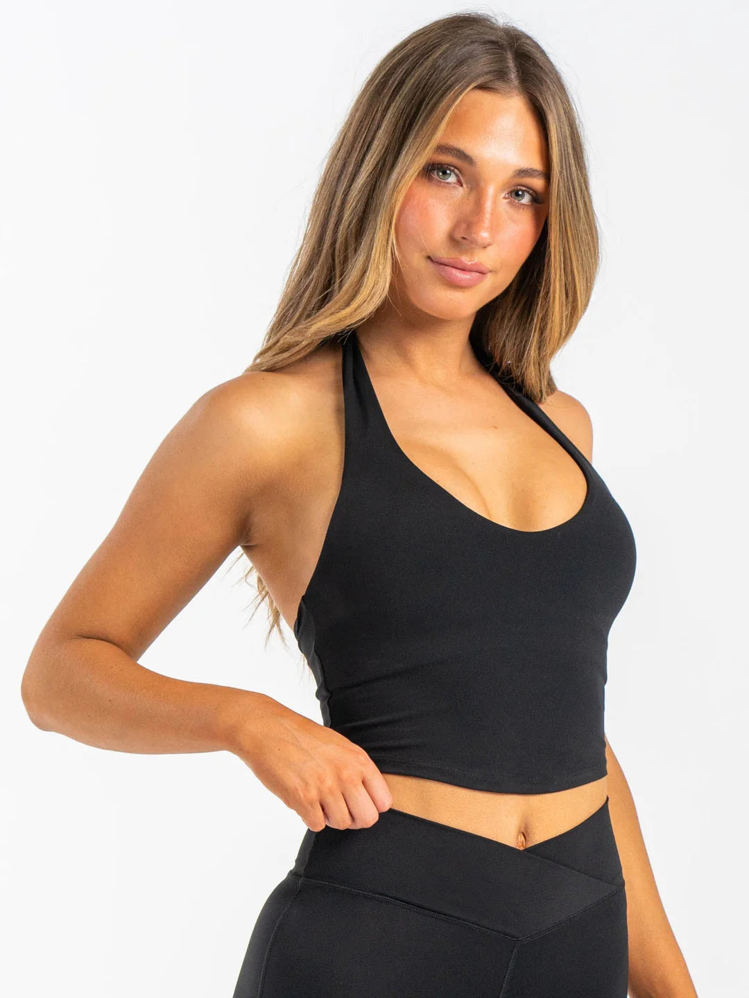 Ryderwear NKD Halter Shelf Tank - Black