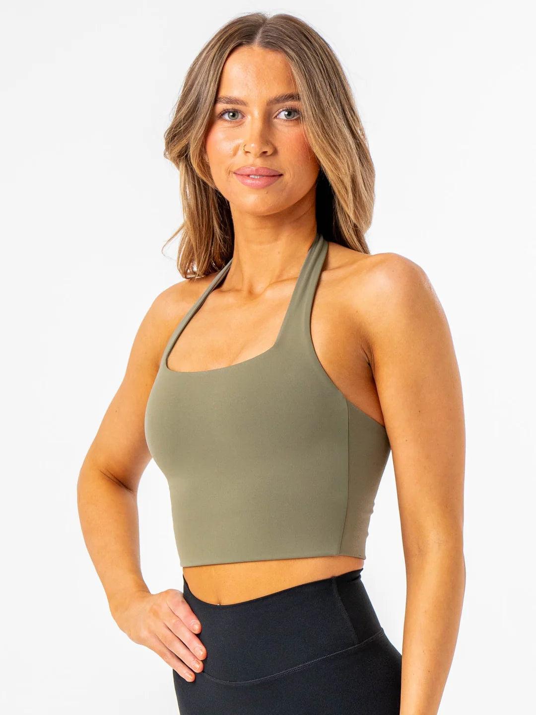 Ryderwear NKD Halter Tank - Desert Sage