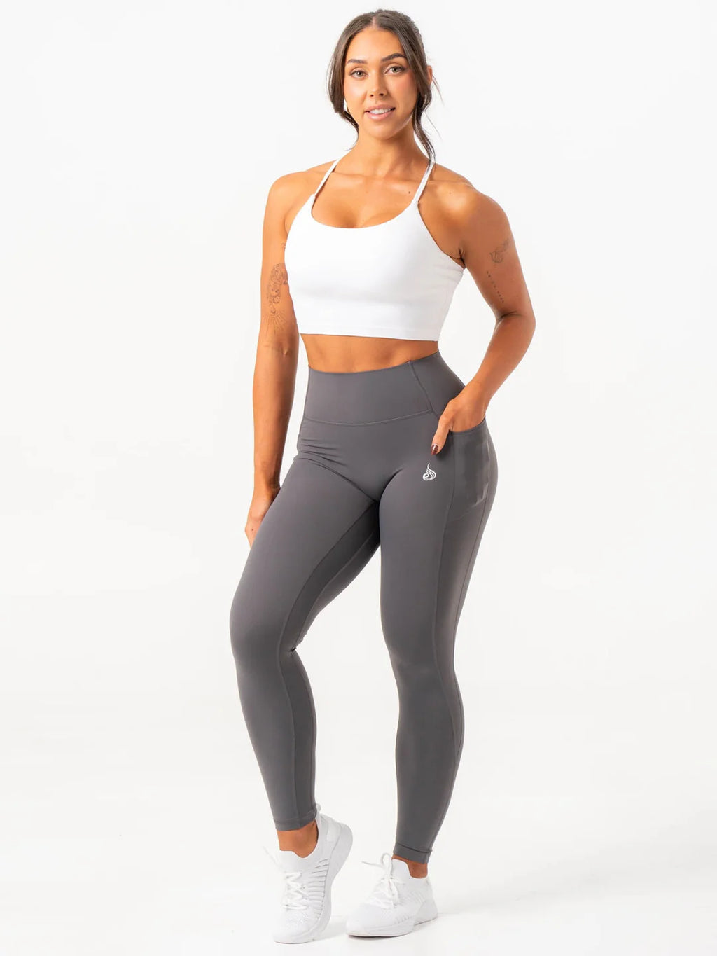 NKD Pocket Leggings - Charcoal
