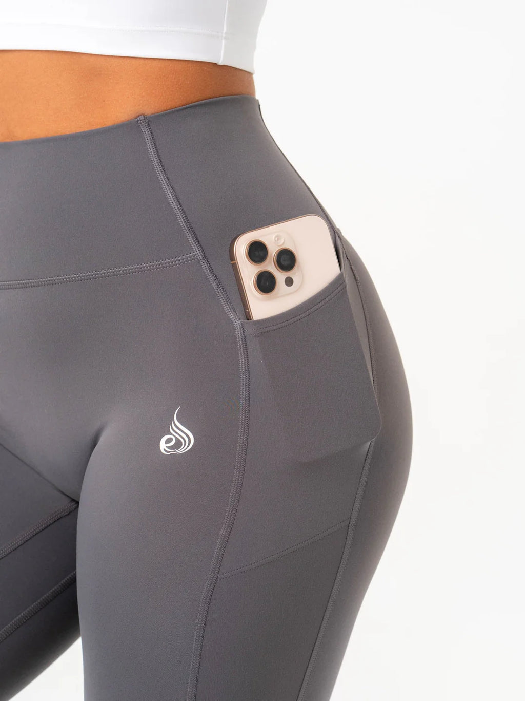 NKD Pocket Leggings - Charcoal