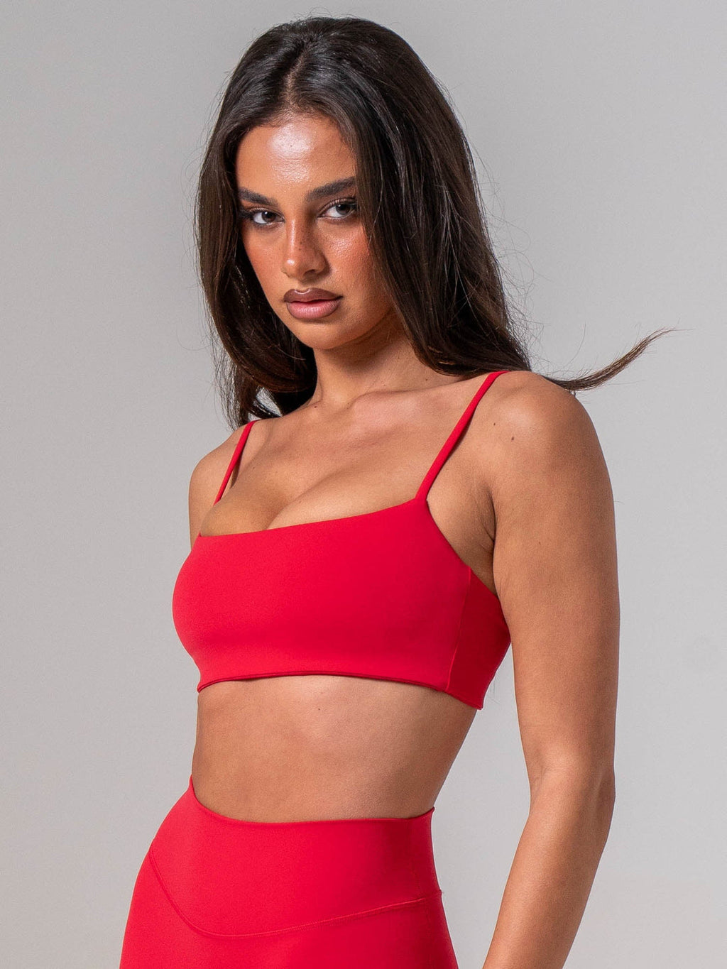 Ryderwear NKD Core Bra in cherry, detail view