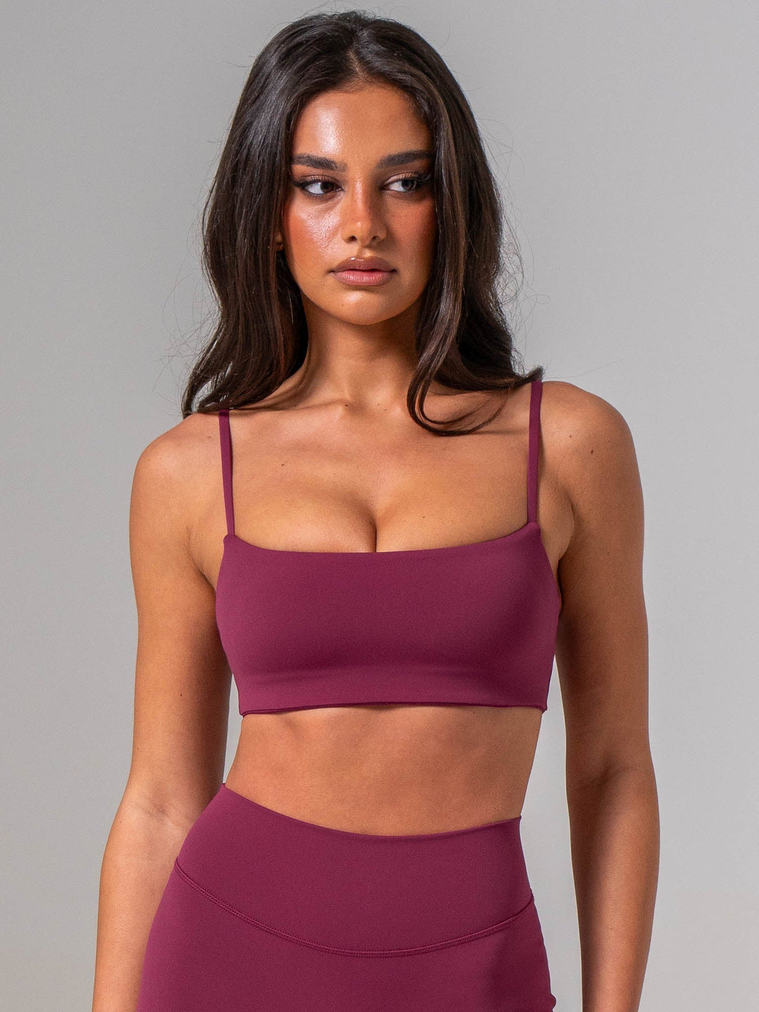 Ryderwear NKD Core Bra in cola, front view