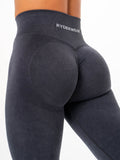 Ryderwear Stonewash Scrunch Seamless Leggings - Charcoal