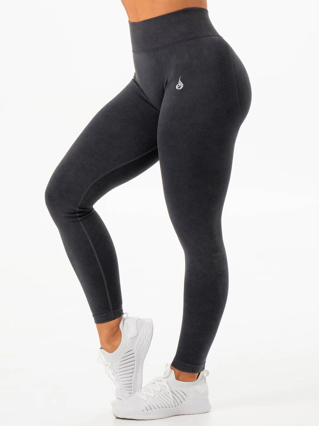 Ryderwear Stonewash Scrunch Seamless Leggings - Black