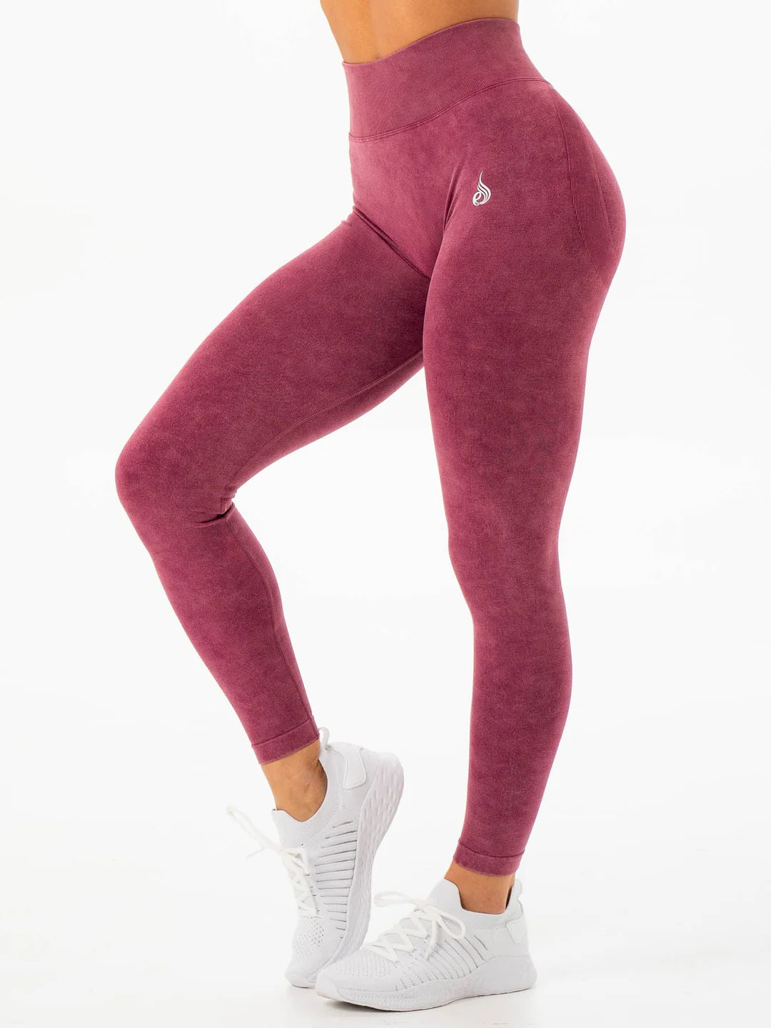 Ryderwear Stonewash Scrunch Seamless Leggings - Wine