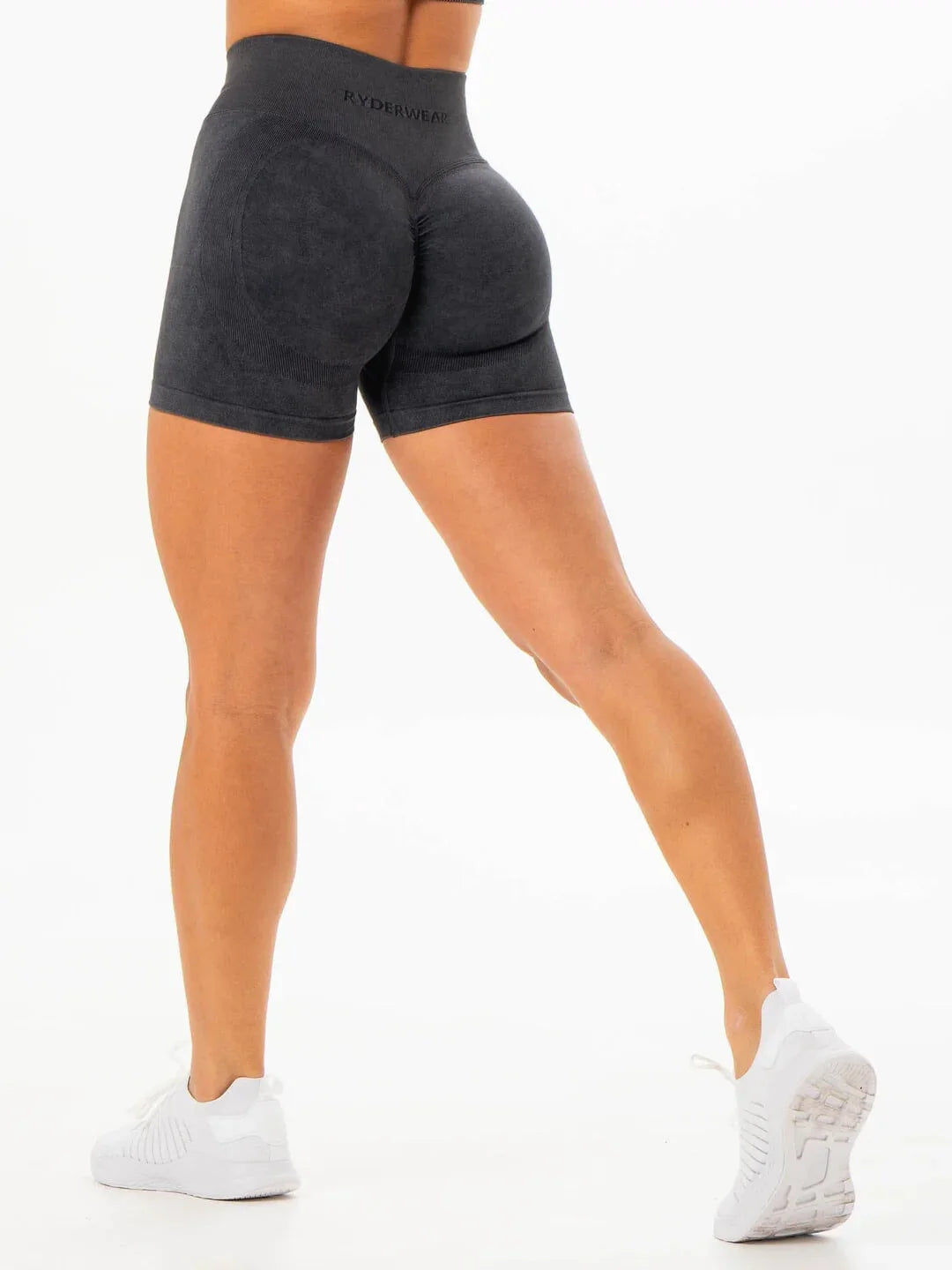 Ryderwear Stonewash Scrunch Seamless Shorts - Black