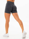 Ryderwear Stonewash Scrunch Seamless Shorts - Charcoal