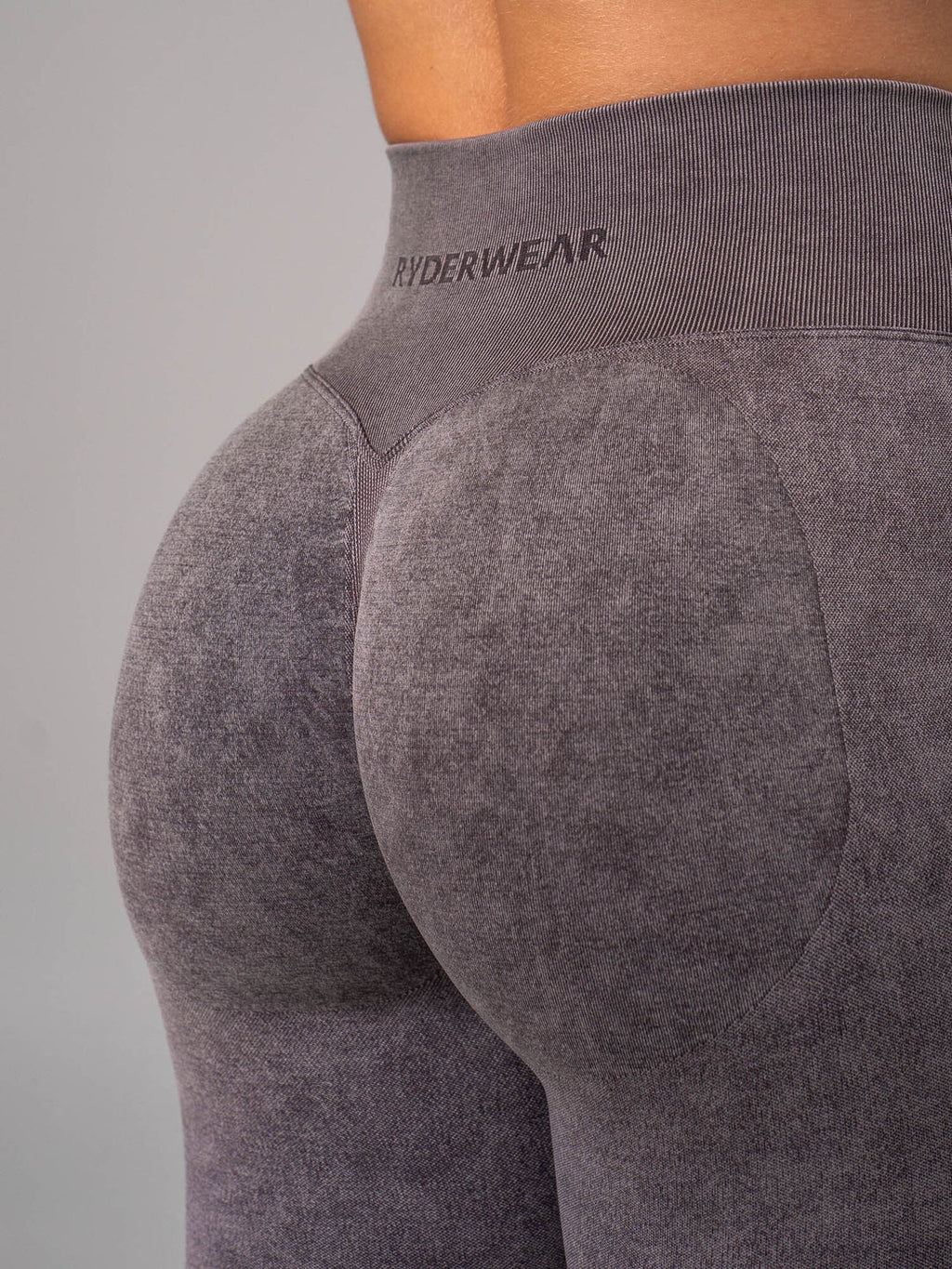 Ryderwear Stonewash Seamless Invisible Scrunch Leggings - Cocoa