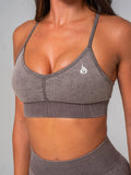 Ryderwear Stonewash Seamless Sports Bra -Cocoa