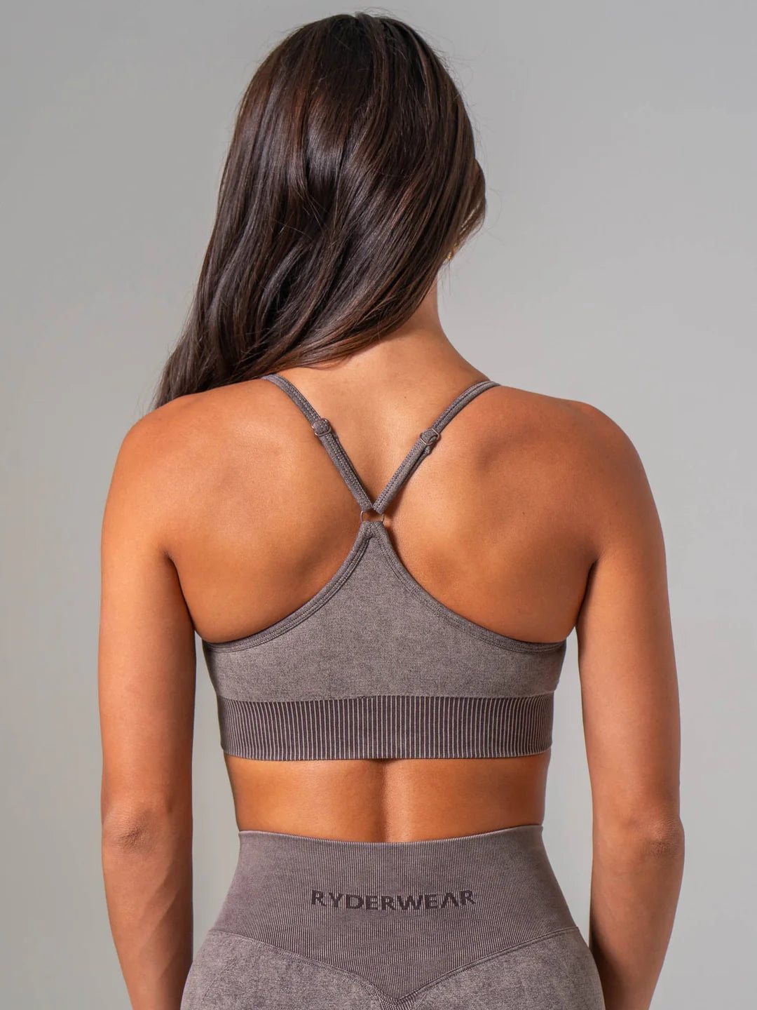 Ryderwear Stonewash Seamless Sports Bra -Cocoa