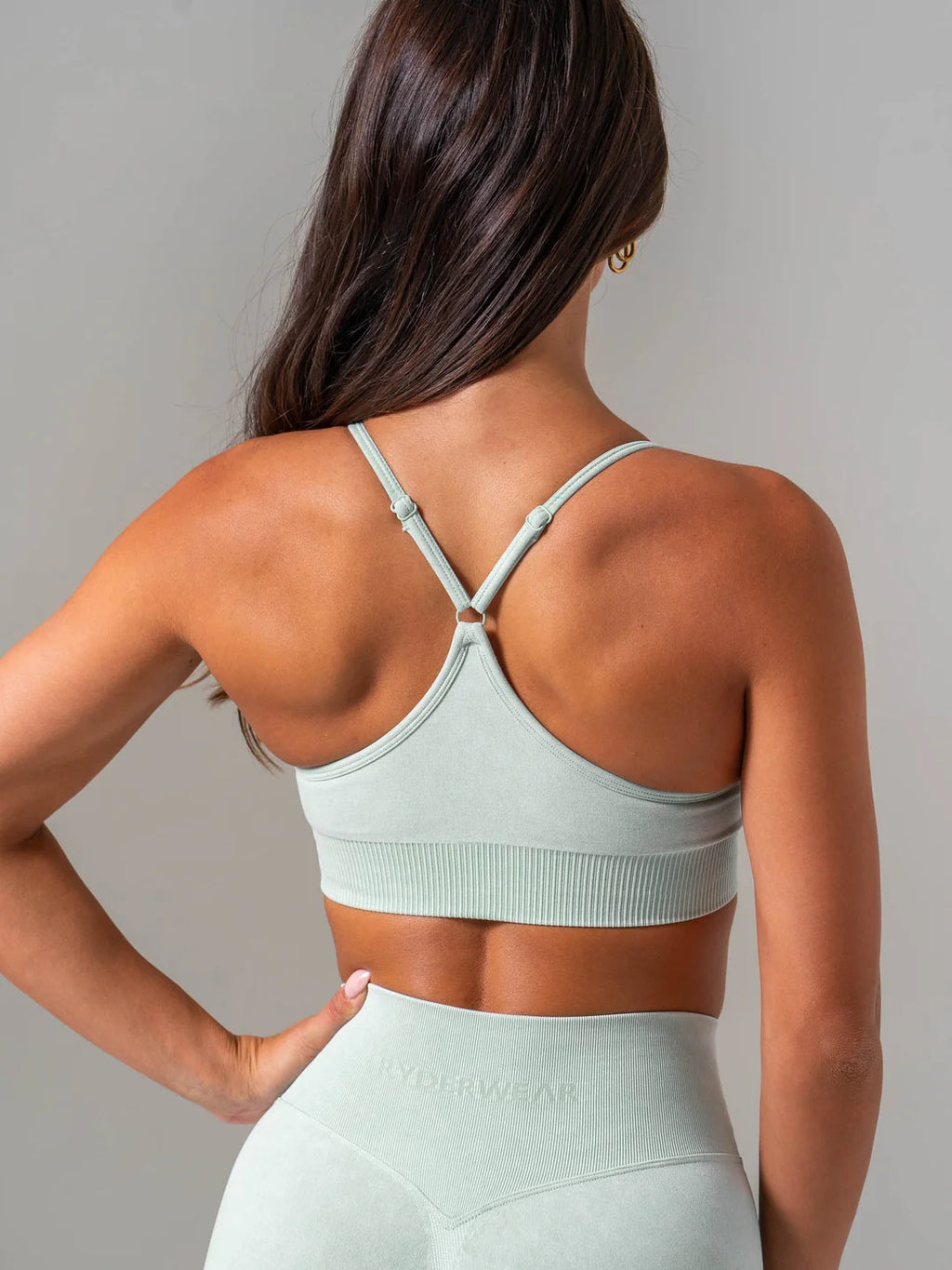 Ryderwear Stonewash Seamless Sports Bra - Mint