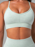 Ryderwear Stonewash Seamless Sports Bra - Mint