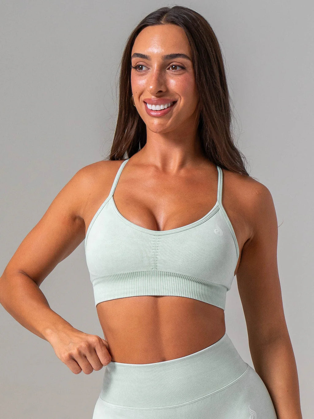 Ryderwear Stonewash Seamless Sports Bra - Mint