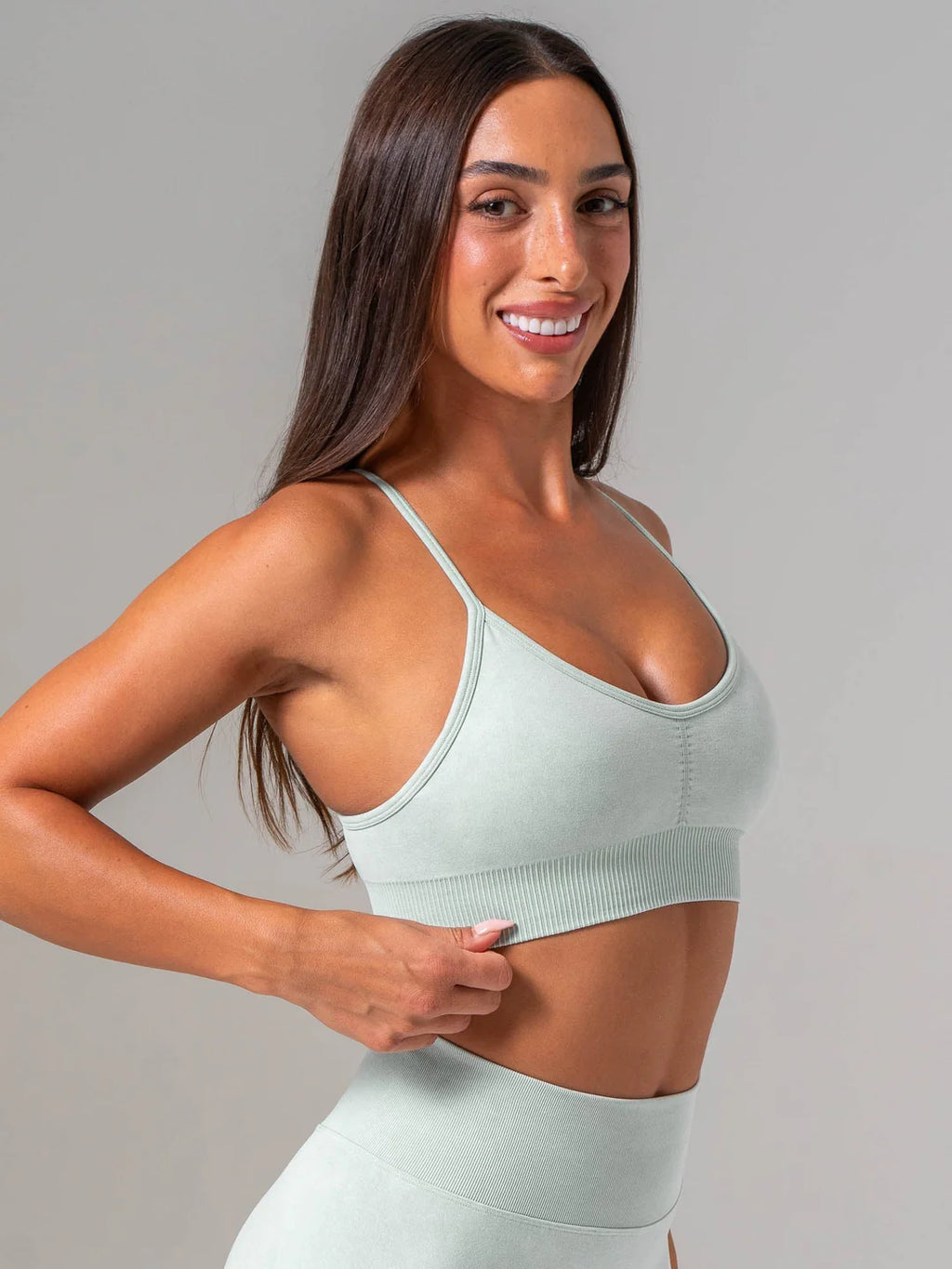 Ryderwear Stonewash Seamless Sports Bra - Mint