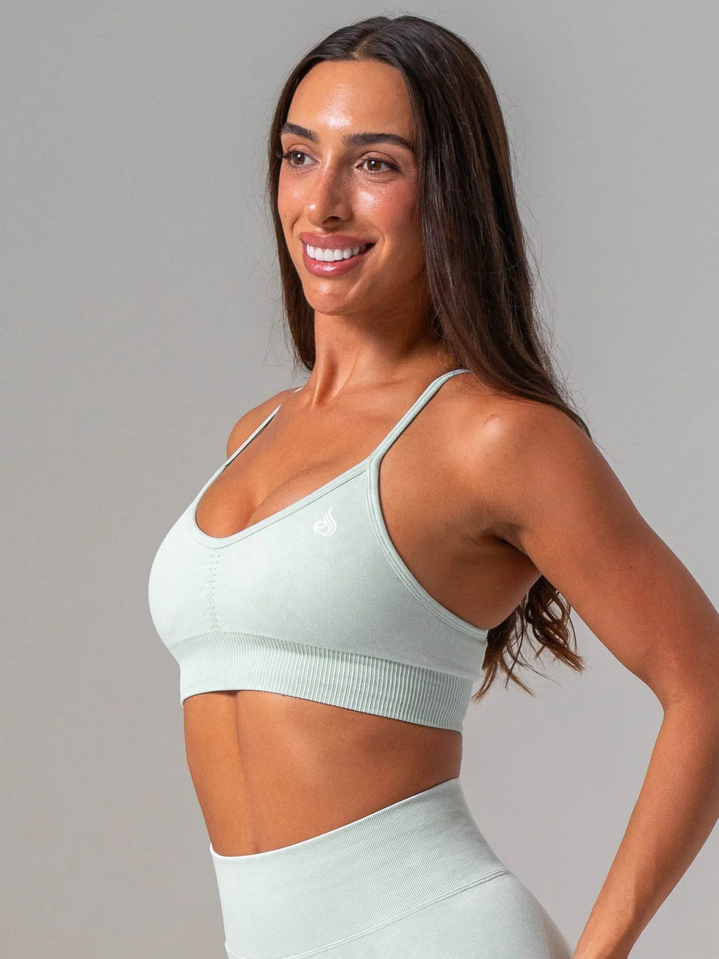 Ryderwear Stonewash Seamless Sports Bra - Mint