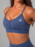 Ryderwear Stonewash Seamless Sports Bra - Navy